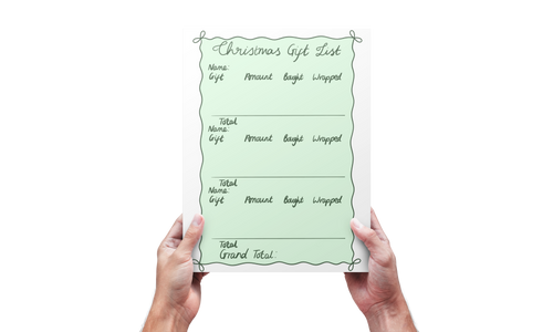 Christmas Gift List Notepads
