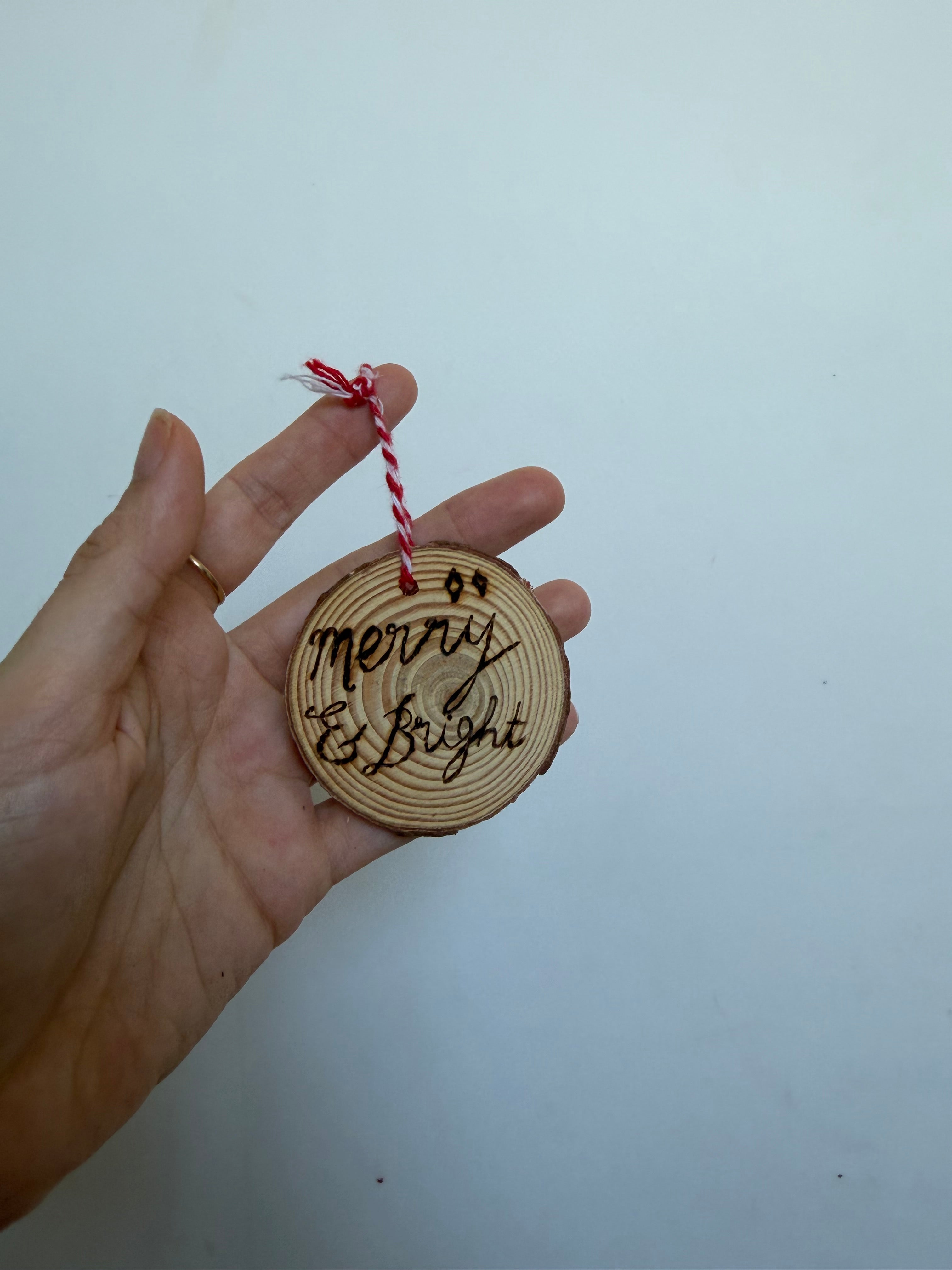 Wooden Christmas Seconds