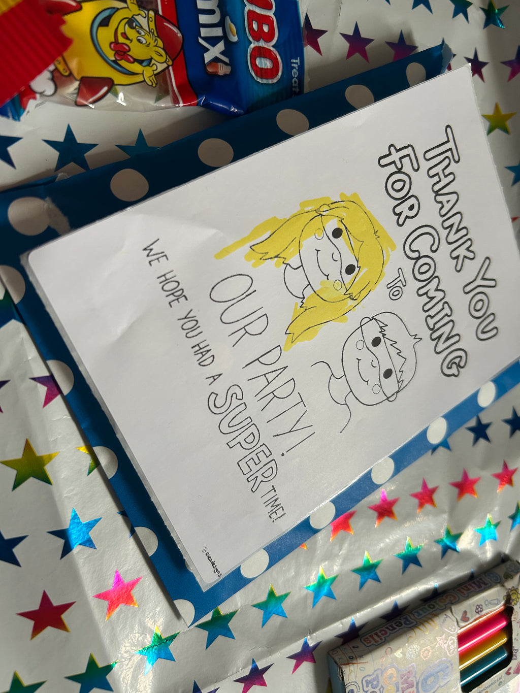 Party Bag Stickers
