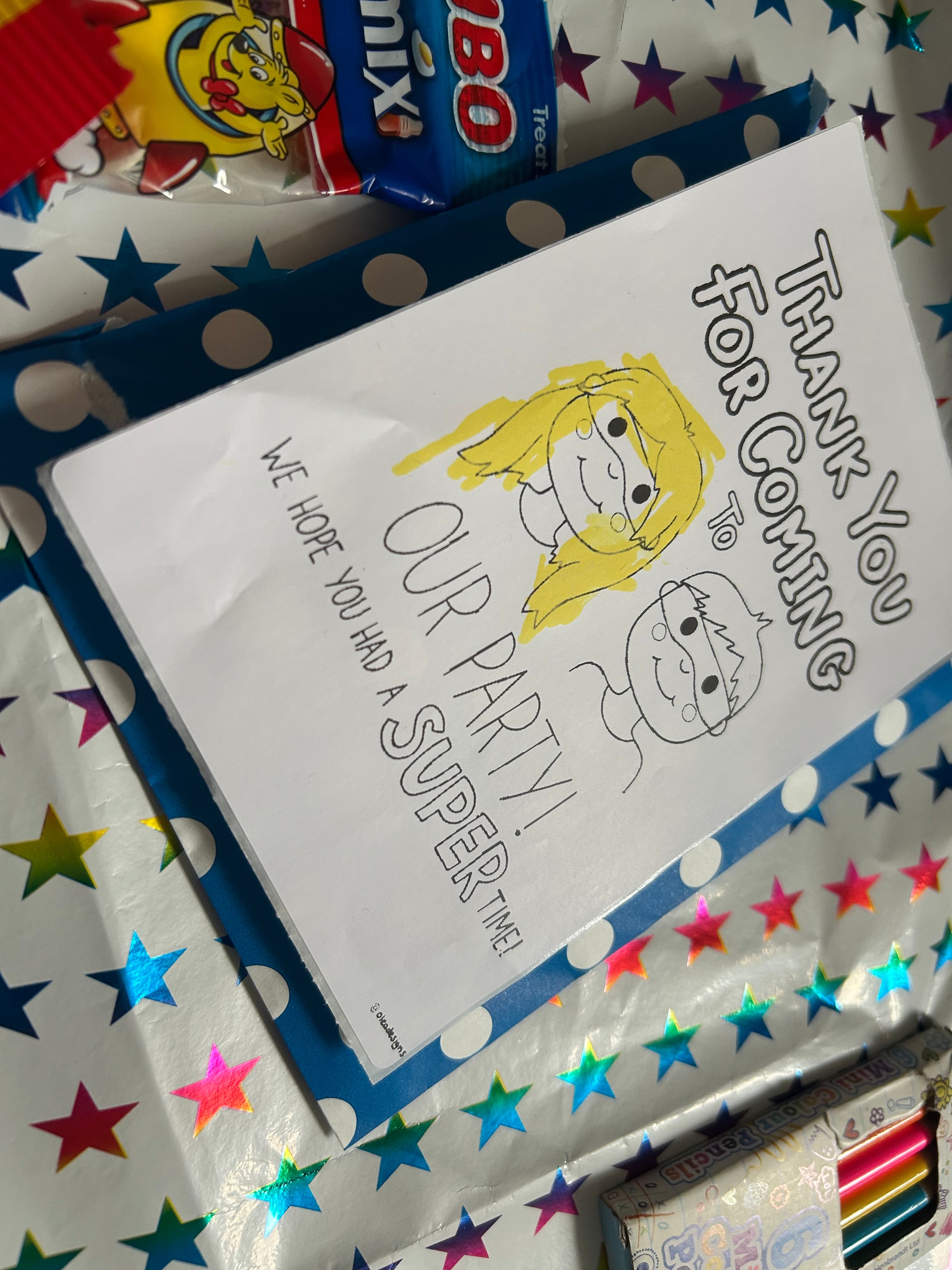 Party Bag Stickers