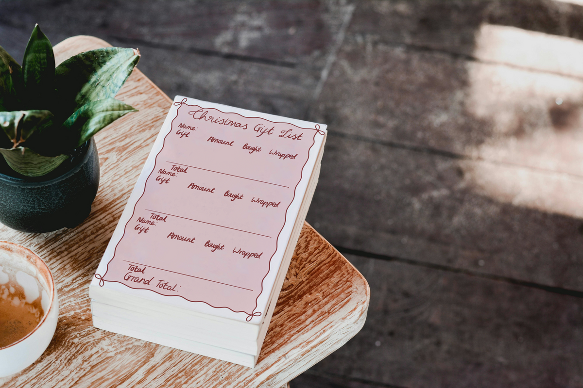 Christmas Gift List Notepads