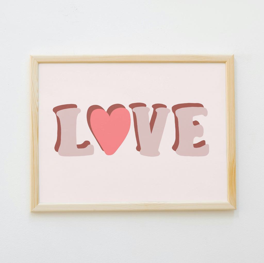 Love Word Print