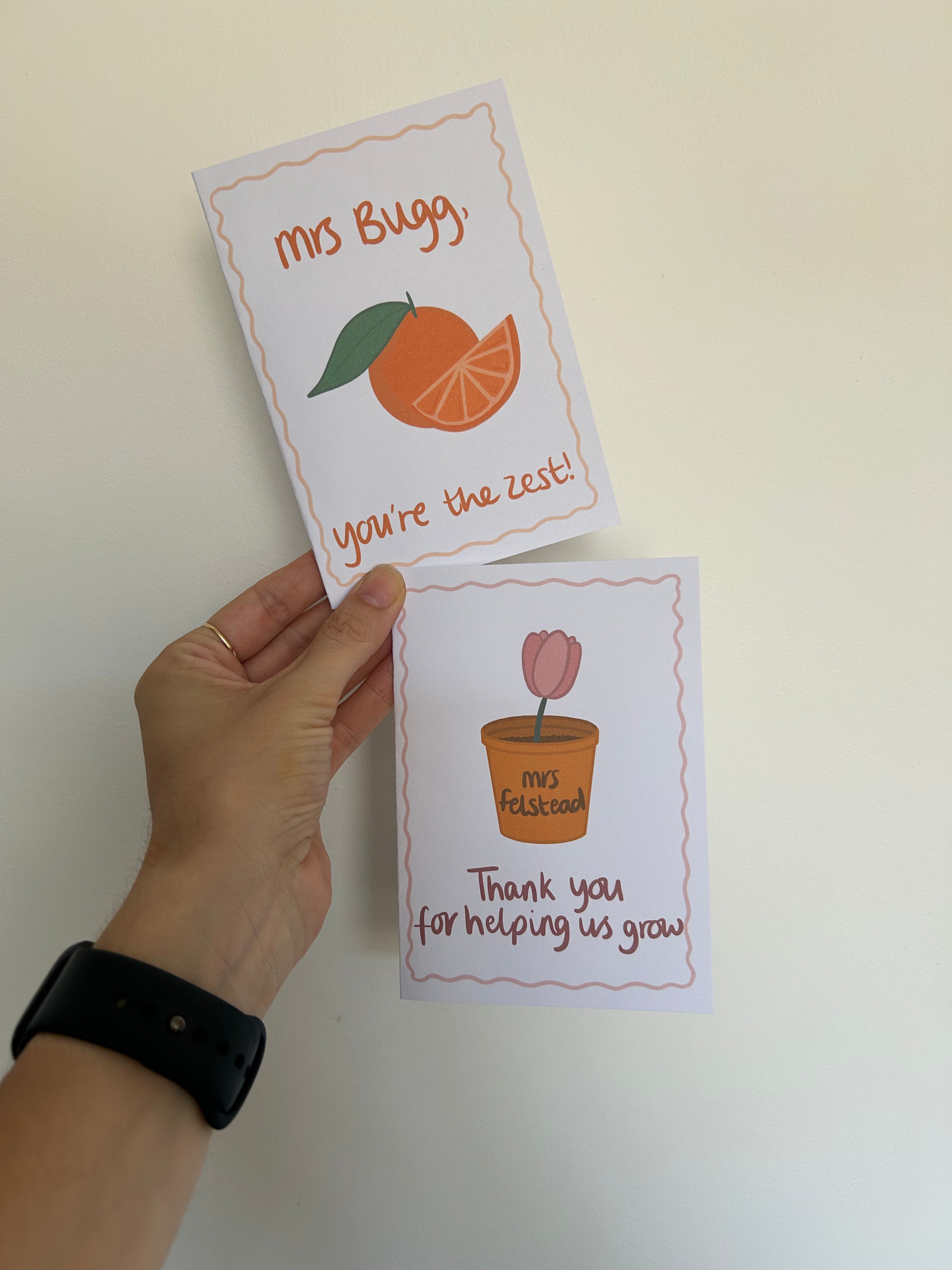 Teacher End of Year Card and Notepad