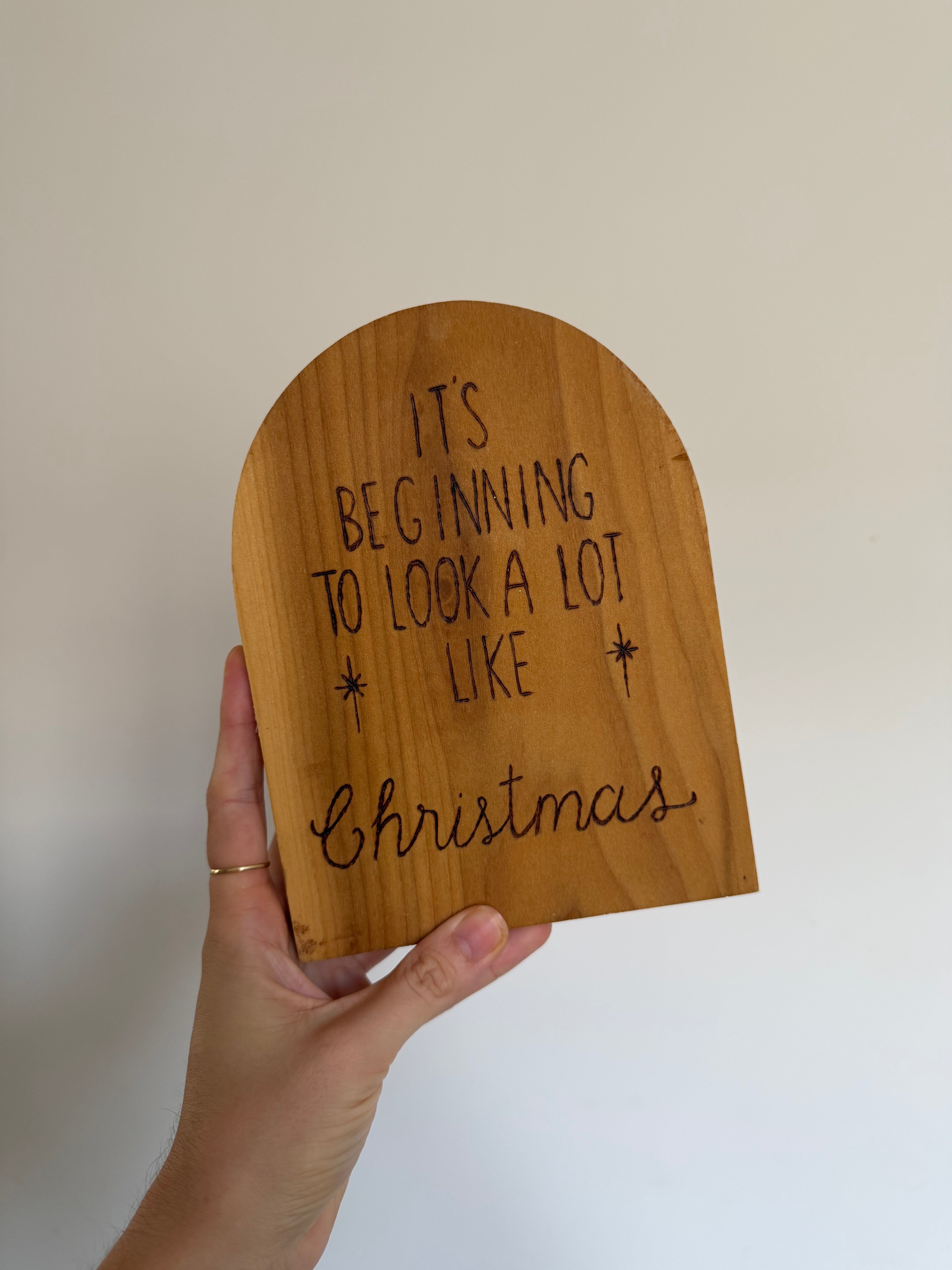 Wooden Christmas Seconds