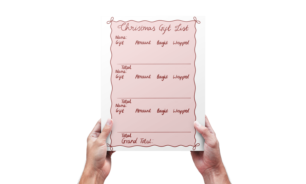 Christmas Gift List Notepads