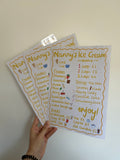 Personalised Play Ice Cream Shop Menus