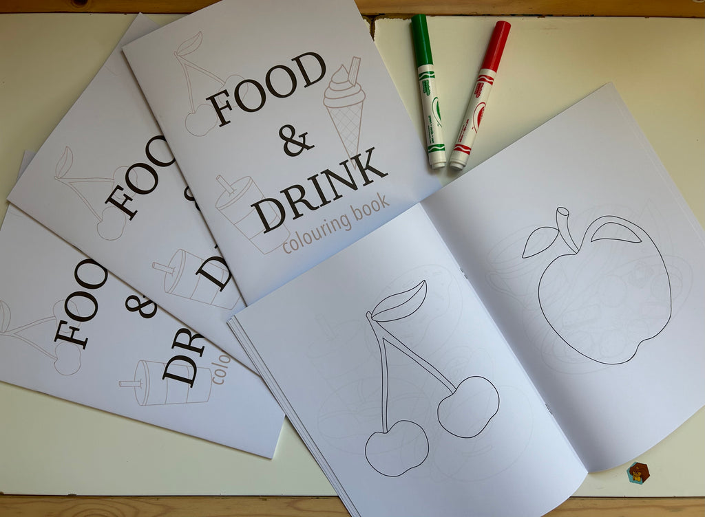 Food & Drink Colouring Book