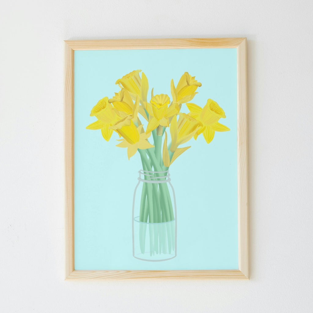 Spring Daffodil Bouquet Print