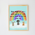 Pet Loss Rainbow Bridge Print