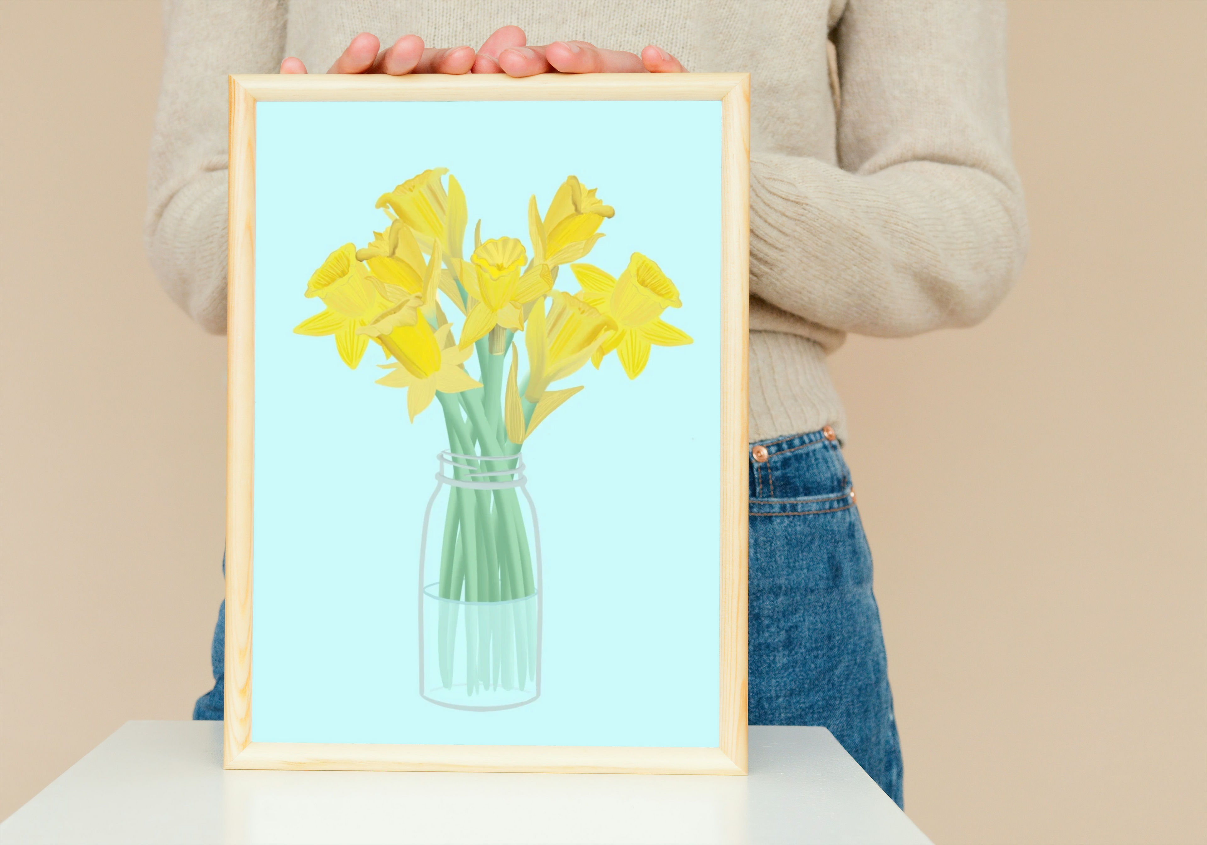 Spring Daffodil Bouquet Print