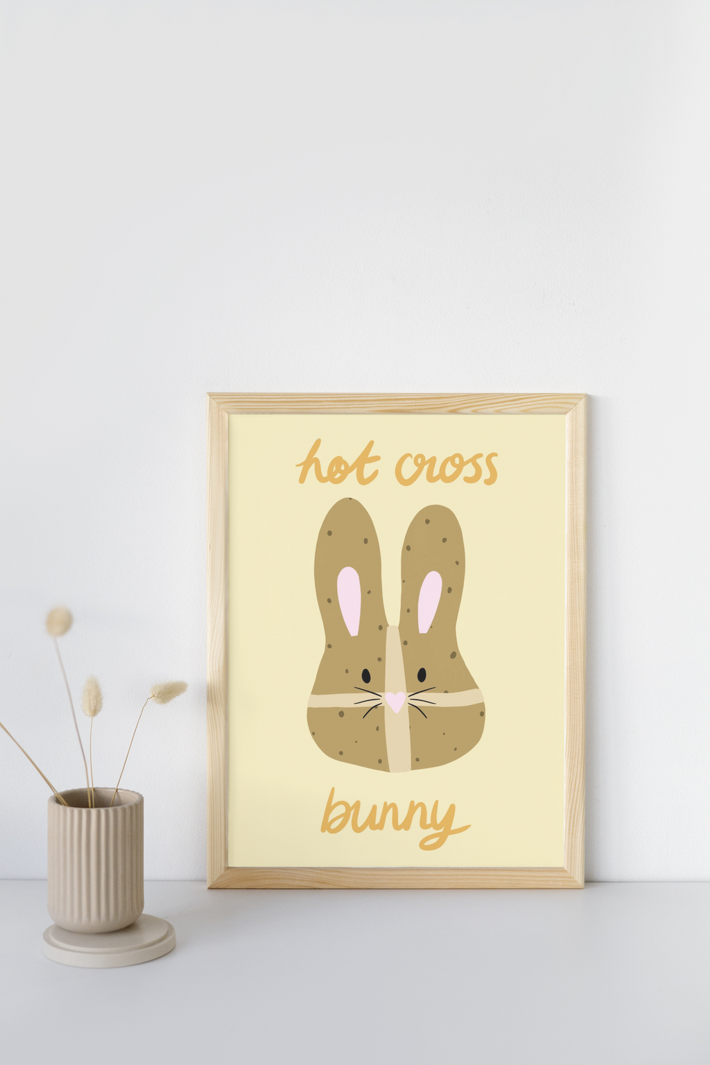 Hot Cross Bunny Print