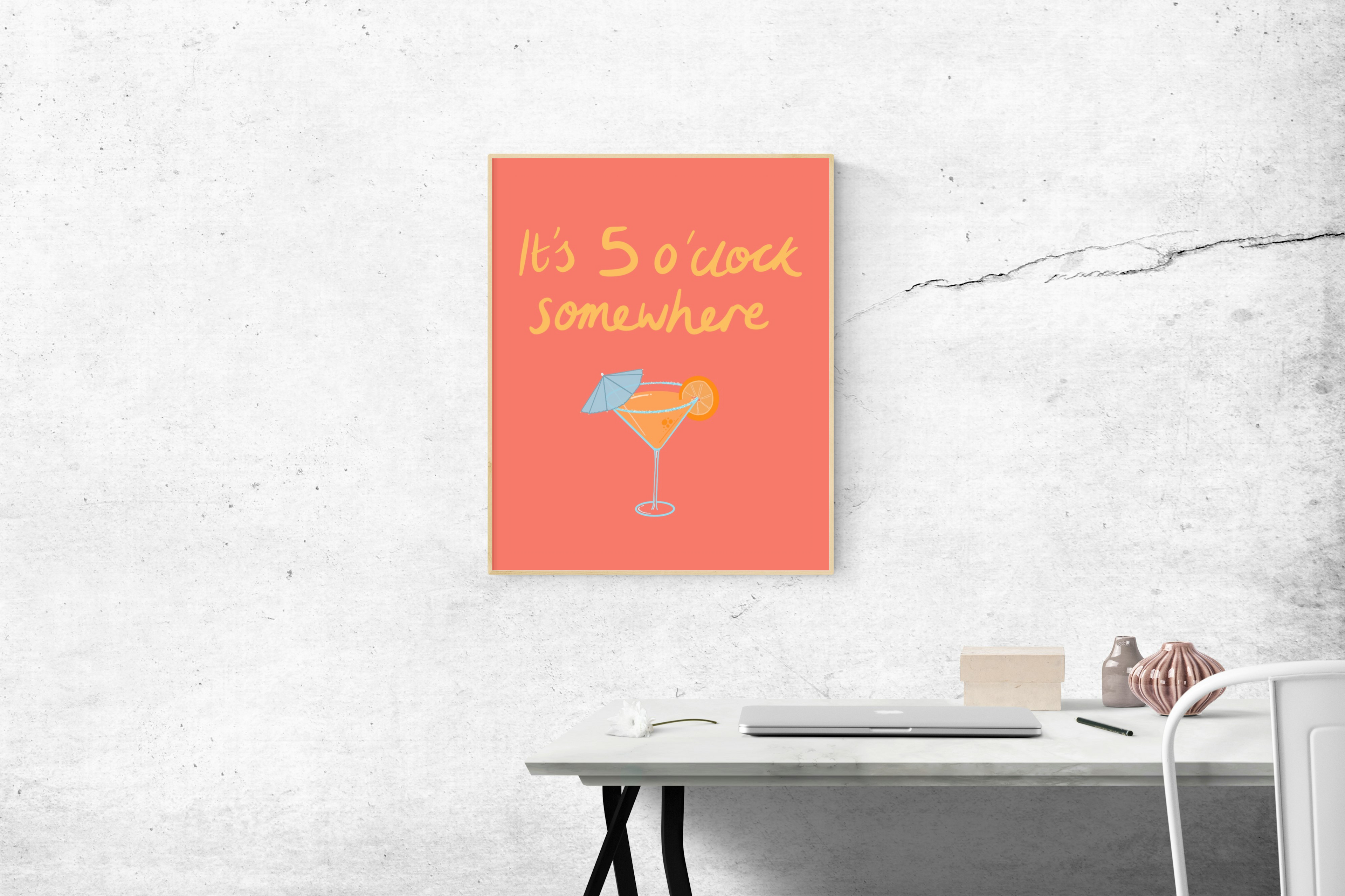 It’s 5 o’clock Somewhere Cocktail Print
