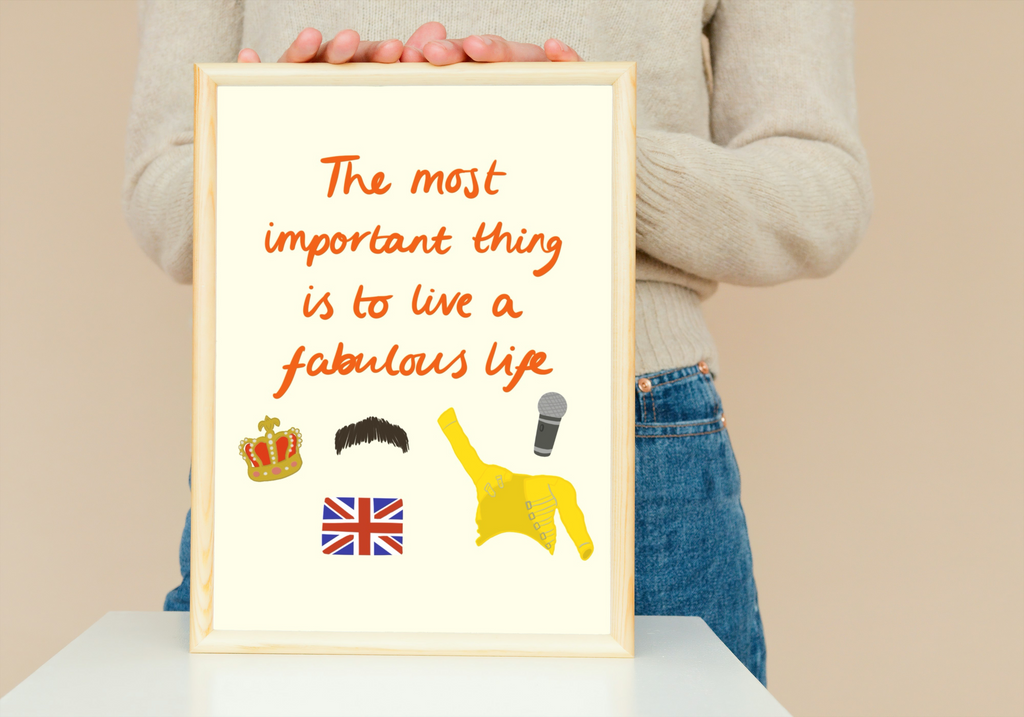 Freddie Mercury Quote Print