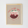 Christmas Pudding Print