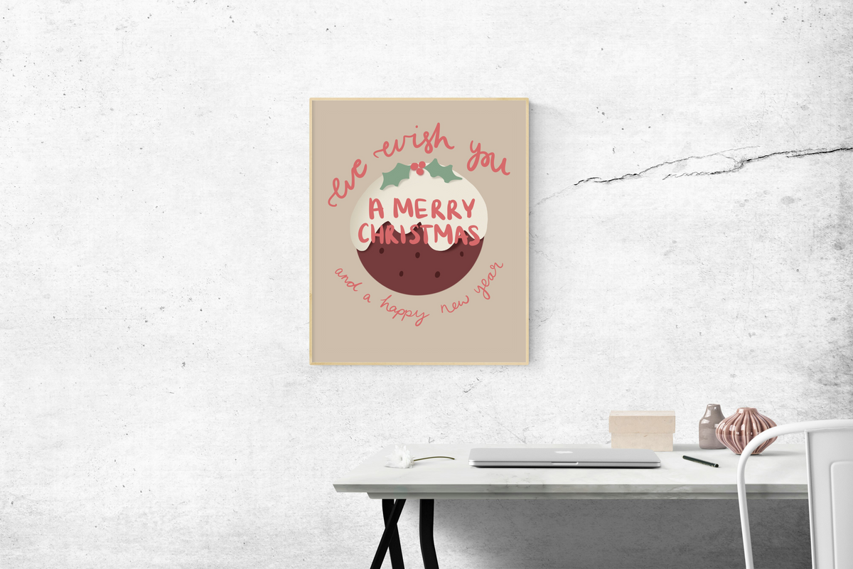 Christmas Pudding Print