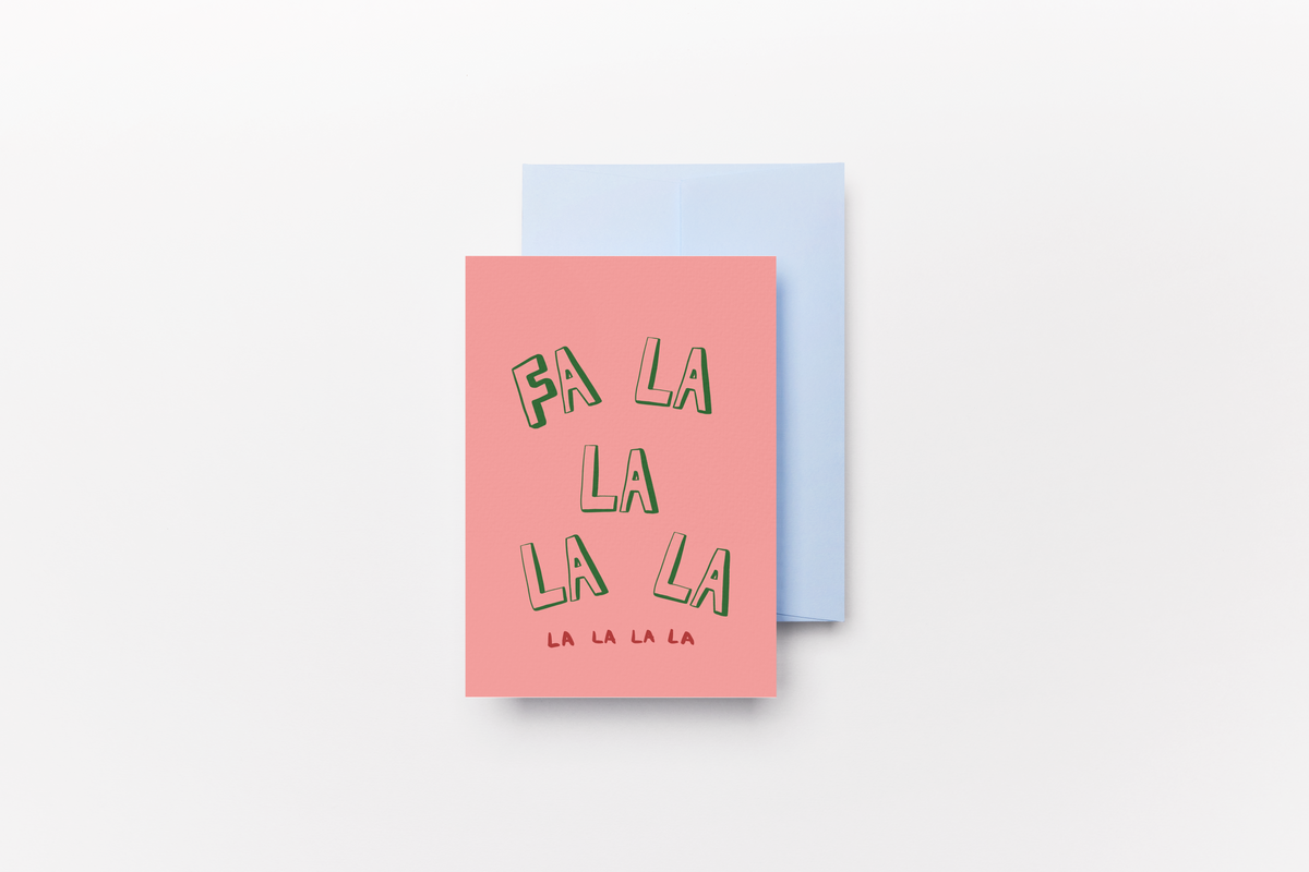 Greetings Cards Green & Pink