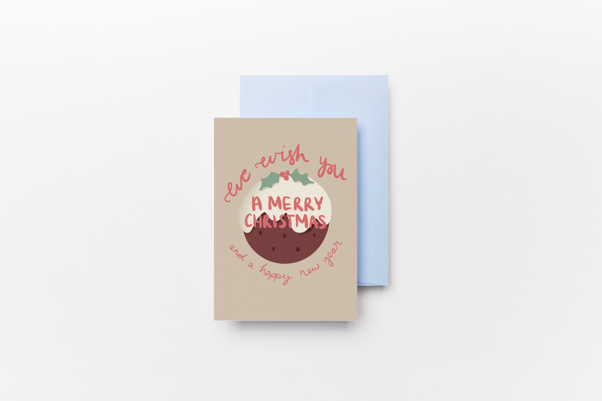 Greetings Cards Green & Pink